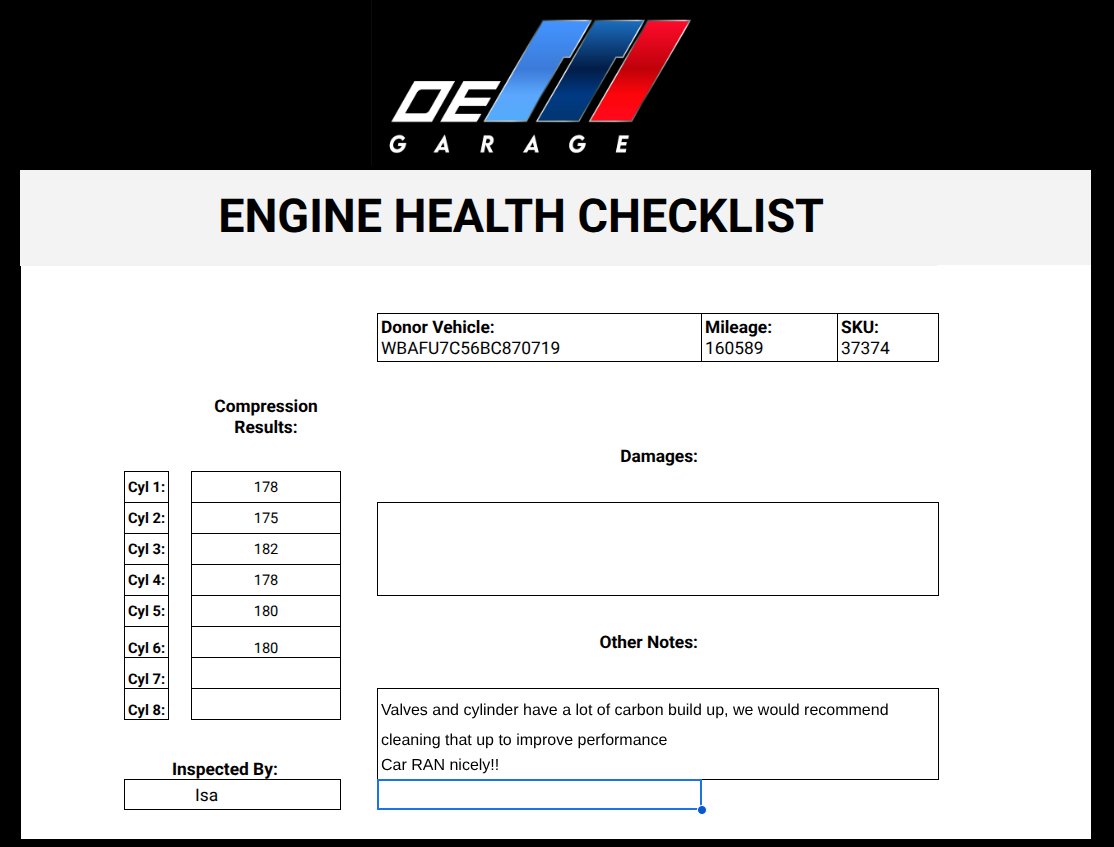 11-13 OEM BMW F06 F10 F12 F13 EWG N55 Engine Complete Assembly AWD 160k RAN!