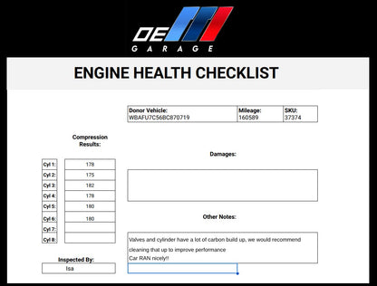 11-13 OEM BMW F06 F10 F12 F13 EWG N55 Engine Complete Assembly AWD 160k RAN!