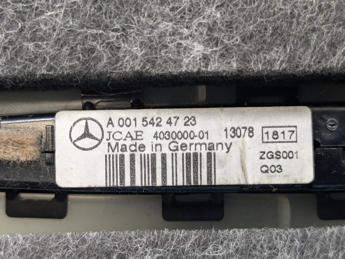 OEM Mercedes W212 E350 E550 Rear PDC Parktronic Sensor Display w/ Roof Trim