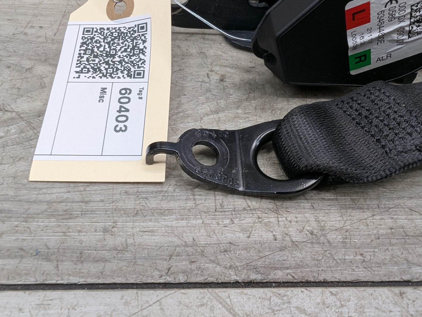 OEM BMW F90 M5 G30 530 540 Rear Left Right Upper Seatbelt Seat Belt Retractor