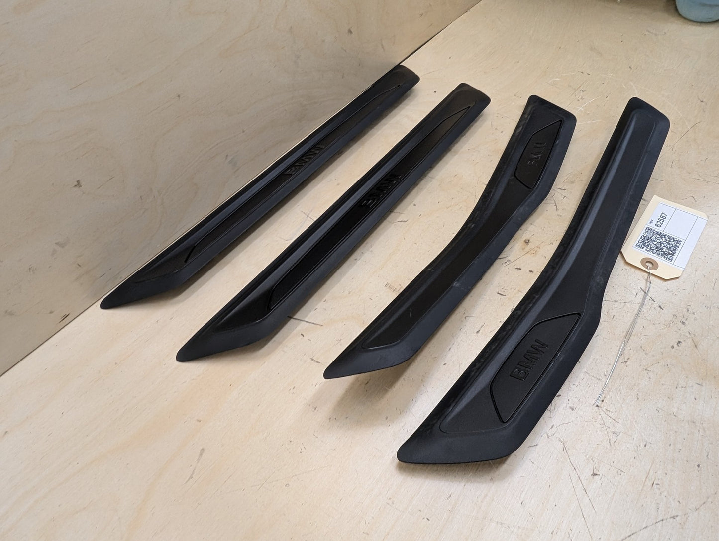 2012-2018 BMW 328i F30 Front Rear Left Right Scuff Plate Door Sill SET 7263315