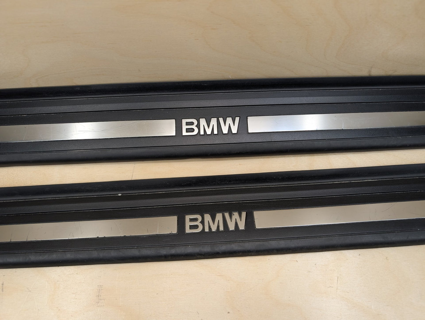 2007-2013 BMW 335i E93 Front Left Right Scuff Plate Door Sill SET 7178597
