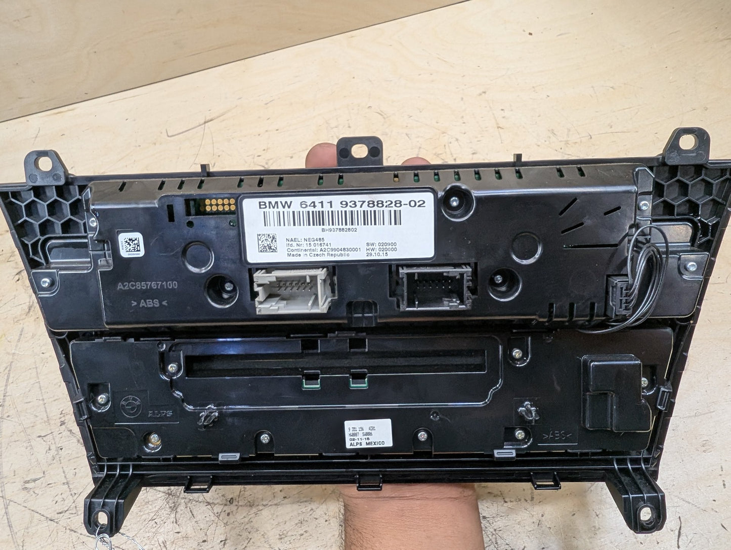 2011-2016 BMW X3 F25 Front AC Heater Climate Control Switch 9378828