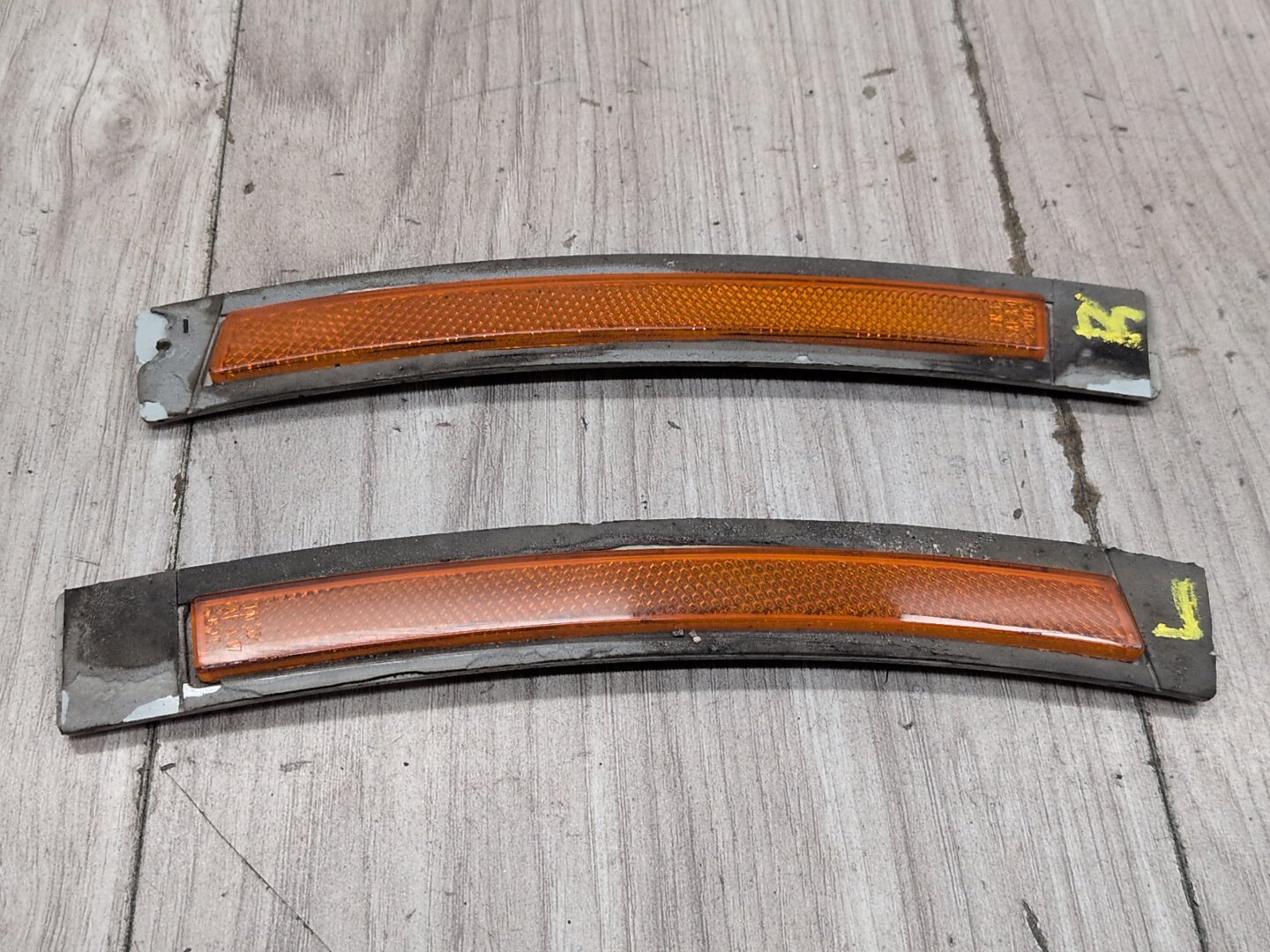 OEM BMW F01 F02 740 750 760 Rear Left Right Driver Passenger Bumper Side Marker Light Reflector PAIR