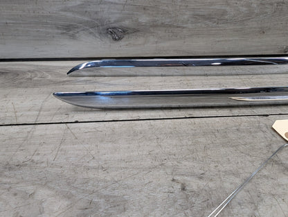 16-19 OEM BMW G12 740 750 Front Bumper Cover Lower Chrome Molding Trim SET