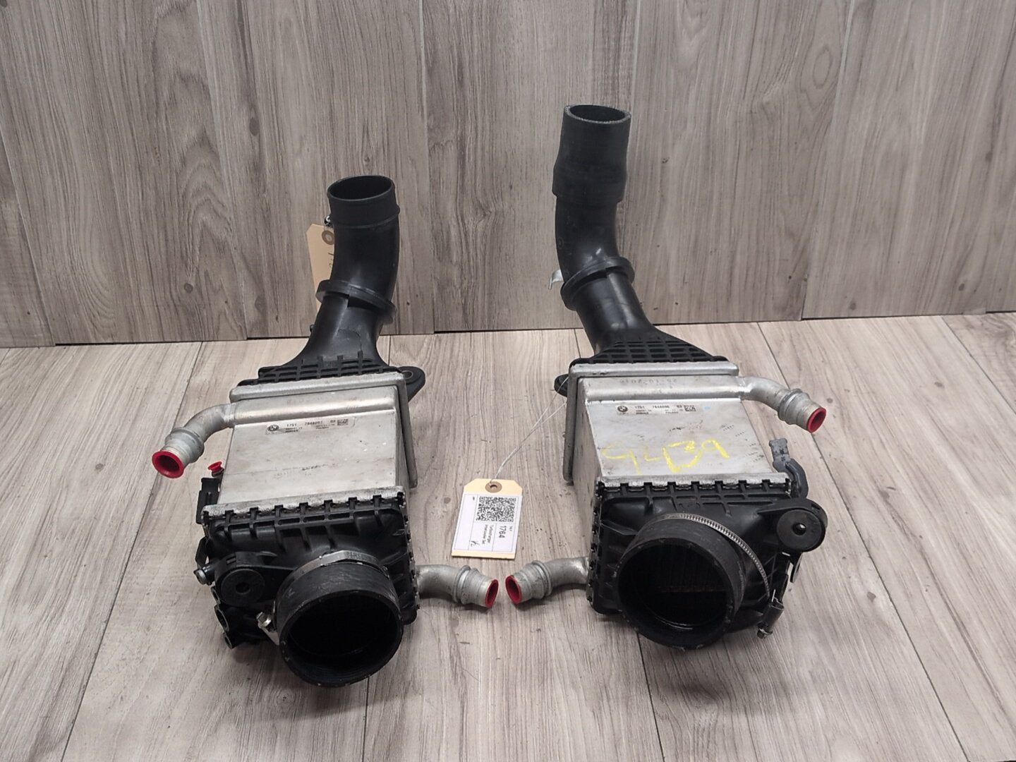 15-18 OEM BMW F85 F86 X5M X6M Engine S63R Left Right Twin Turbo Intercooler k