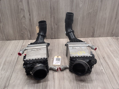 15-18 OEM BMW F85 F86 X5M X6M Engine S63R Left Right Twin Turbo Intercooler k