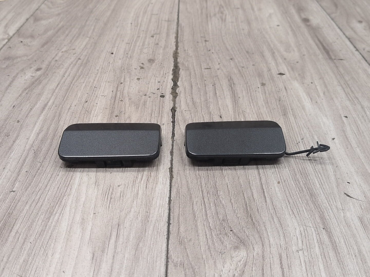 2015-2018 Audi Q3 8U Rear Left Right Bumper Tow Hook Insert Covers SET 8U0807441H OEM