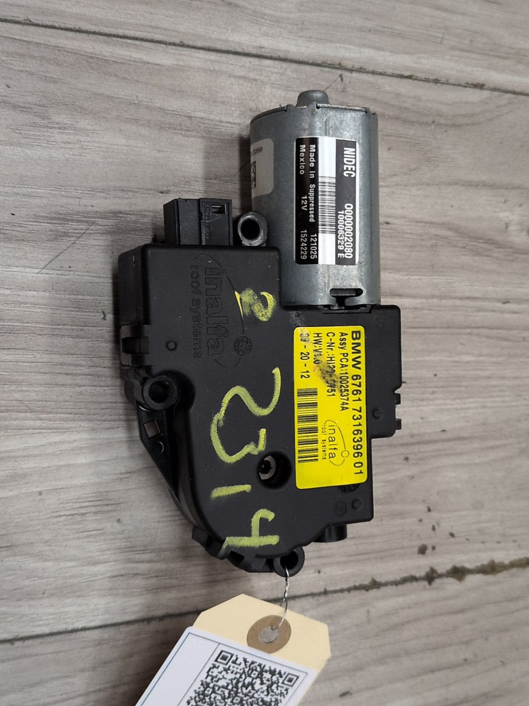 OEM BMW MINI E84 F15 F25 F54 F55 F56 F60 Panoramic Sunroof Drive Motor Actuator