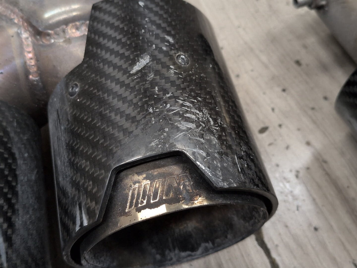 2019-2026 BMW M340i G20 CARBON FIBER Rear Left Right Exhaust Muffler Tips SET