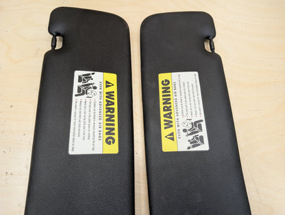 OEM BMW E88 E93 128 135 328 335 M3 CONVERTIBLE Left Right Sun Visor Black SET