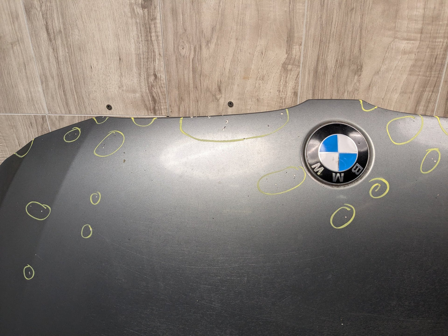 04-10 BMW E60 Hood Bonnet Shell Panel Grey A52