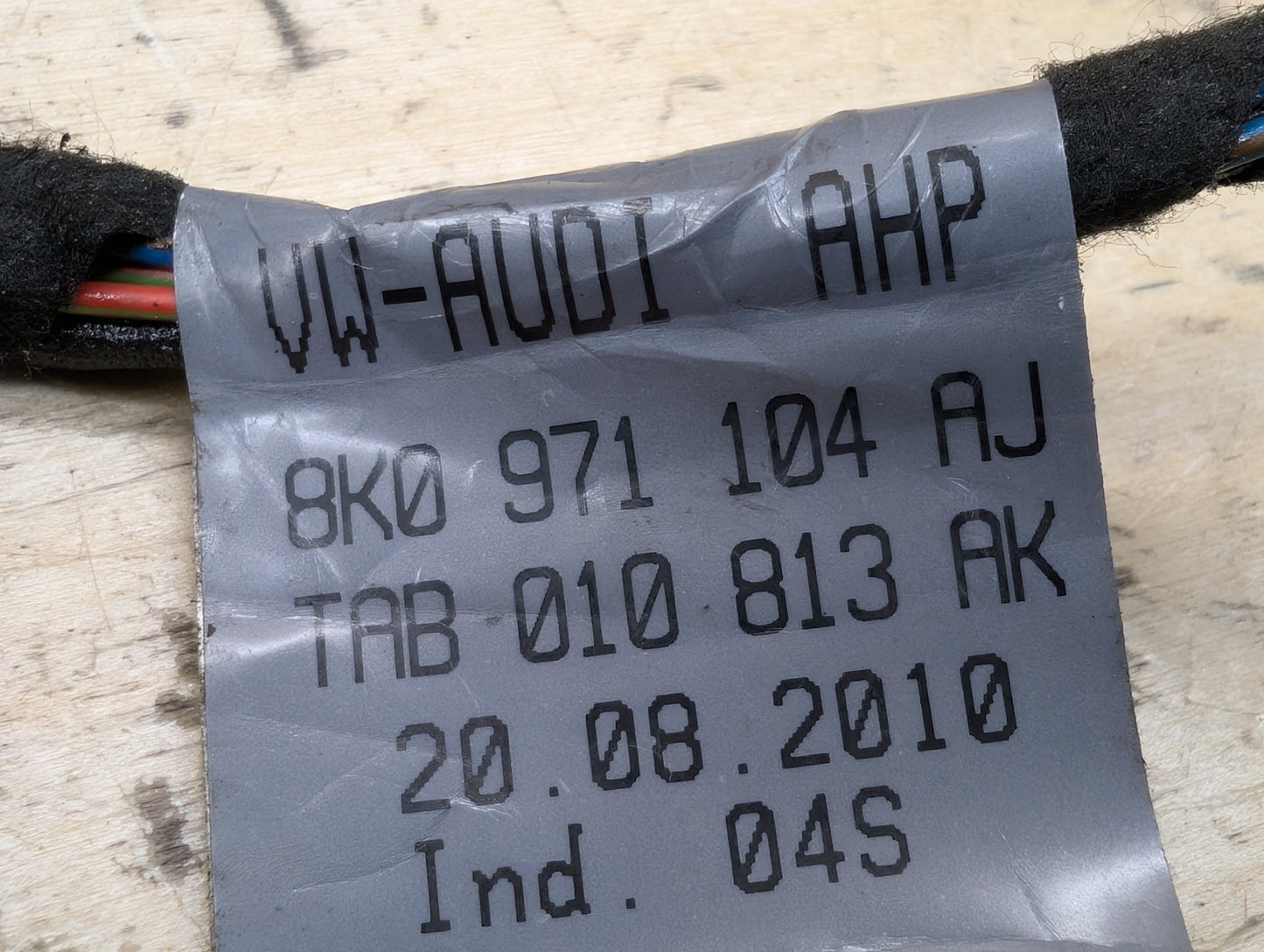 2011-2017 Audi RS5 8T Rear Bumper PDC Parking Sensor Wiring Wire Harness 8K0971104AJ OEM