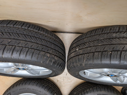 OEM BMW E36 Z3 2.8 3.0 E46 325Ci Wheels Rims 7JX16 ET:46 Star Spoke Style 55 SET