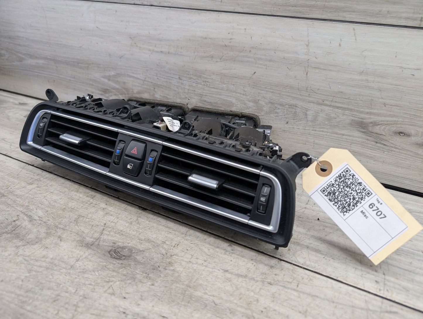 09-15 OEM BMW F01 F02 740 750 760 B7 Dash Center AC Air Vent Fresh Grille Black