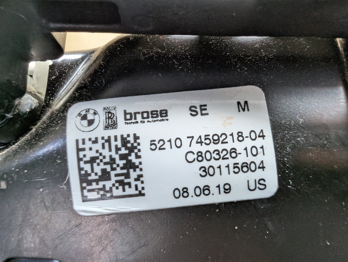 OEM BMW F95 G05 G06 G07 X5 Front Right Passenger Seat Lower Track Frame w Motors