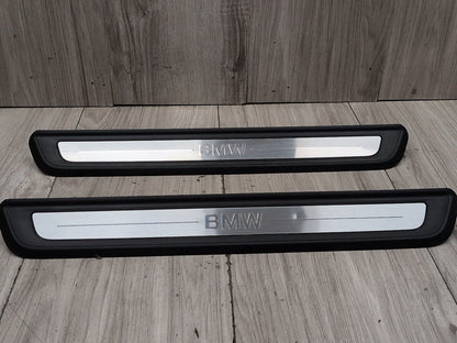 2019-2026 BMW 330i G20 Front Left Right Scuff Plate Door Sill SET 7407377 OEM