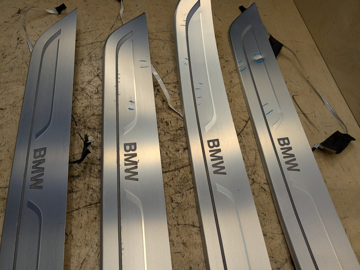 2016-2019 BMW 740Li G12 Scuff Plate Door Sill SET 7369887 OEM