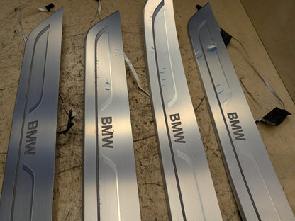 2016-2019 BMW 740Li G12 Scuff Plate Door Sill SET 7369887 OEM