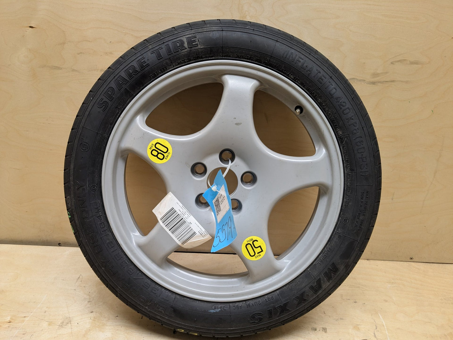OEM BMW G01 G02 G12 G30 530 540 M550 X3 X4 Spare Tire Wheel Rim Donut 18x4 ET-1