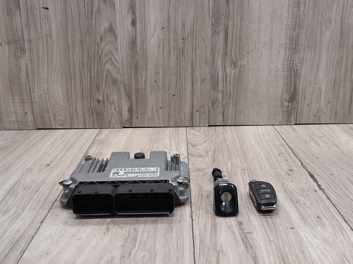 2016 Audi Q3 8U - DME Computer module w/ Key Fob And Mechanism PN: 8U0907115L