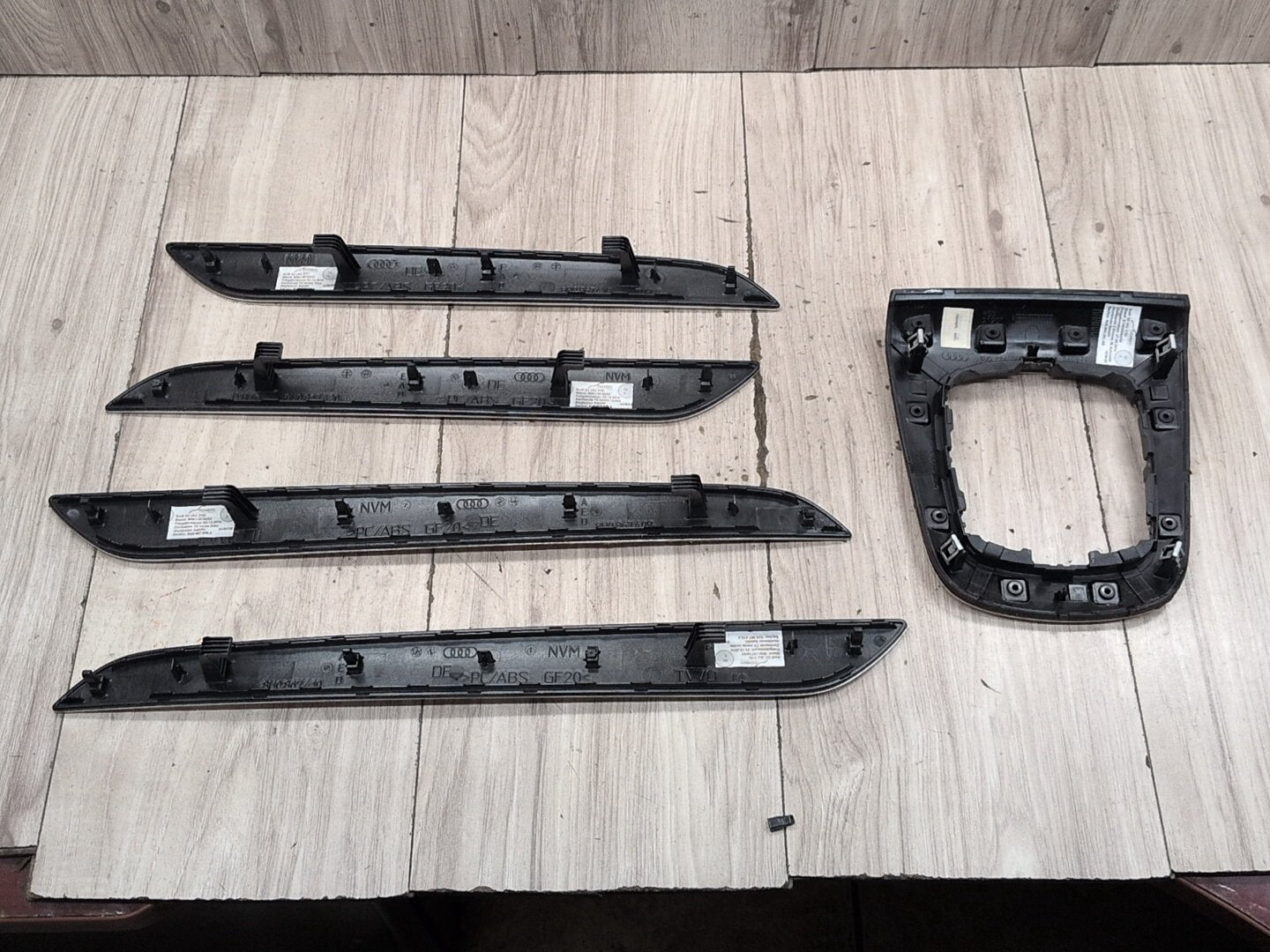 15-18 OEM Audi Q3 Front Rear Left Right Interior Door Console Shifter Trim SET