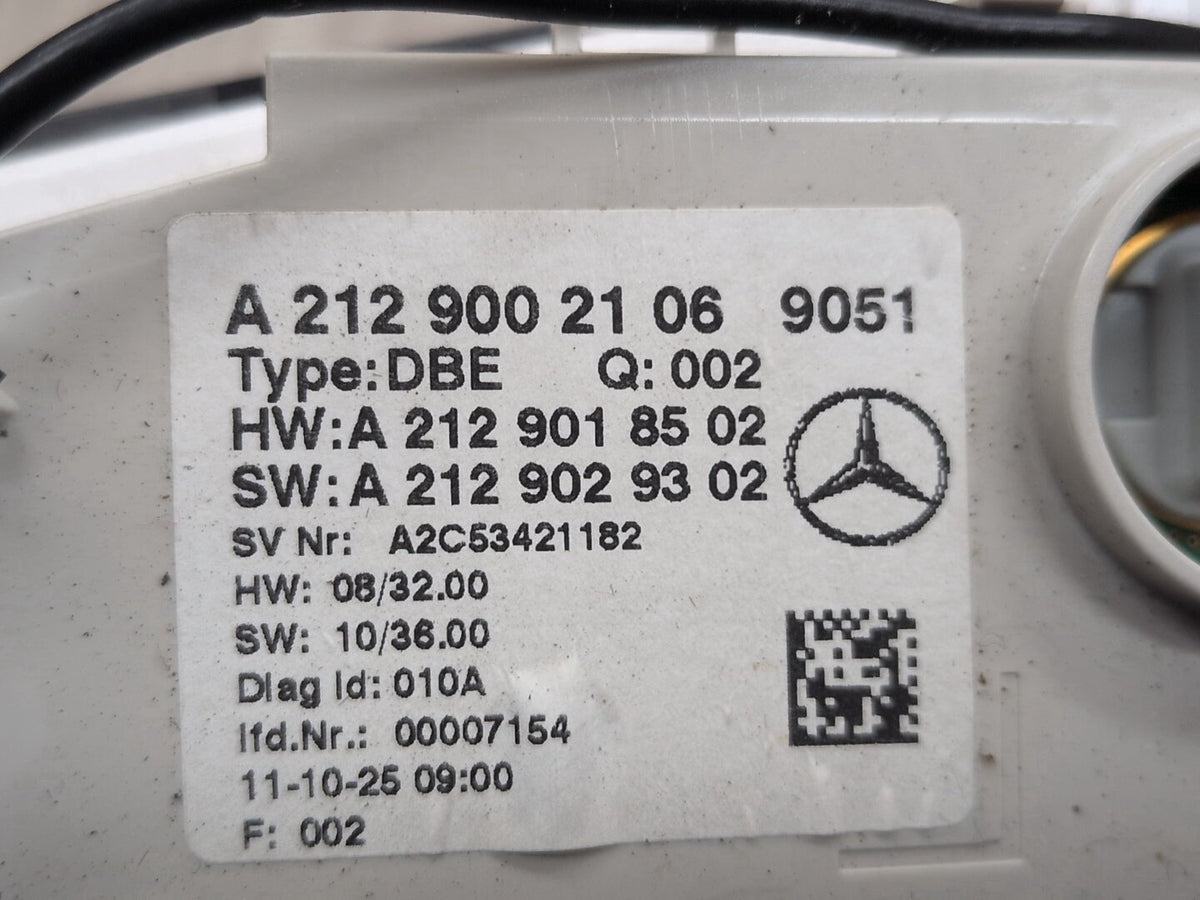 2009-2012 Mercedes-Benz E550 W212 Headliner Overhead Dome Light Switch Module