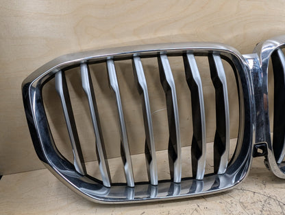 2019-2026 BMW X5 G05 Upper Bumper Cover Kidney Grilles SET 7454887 OEM