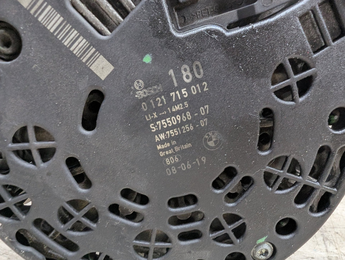 OEM BMW E82 E88 E90 E92 E93 F10 128 328 Engine N51 N52 Alternator Generator 180A