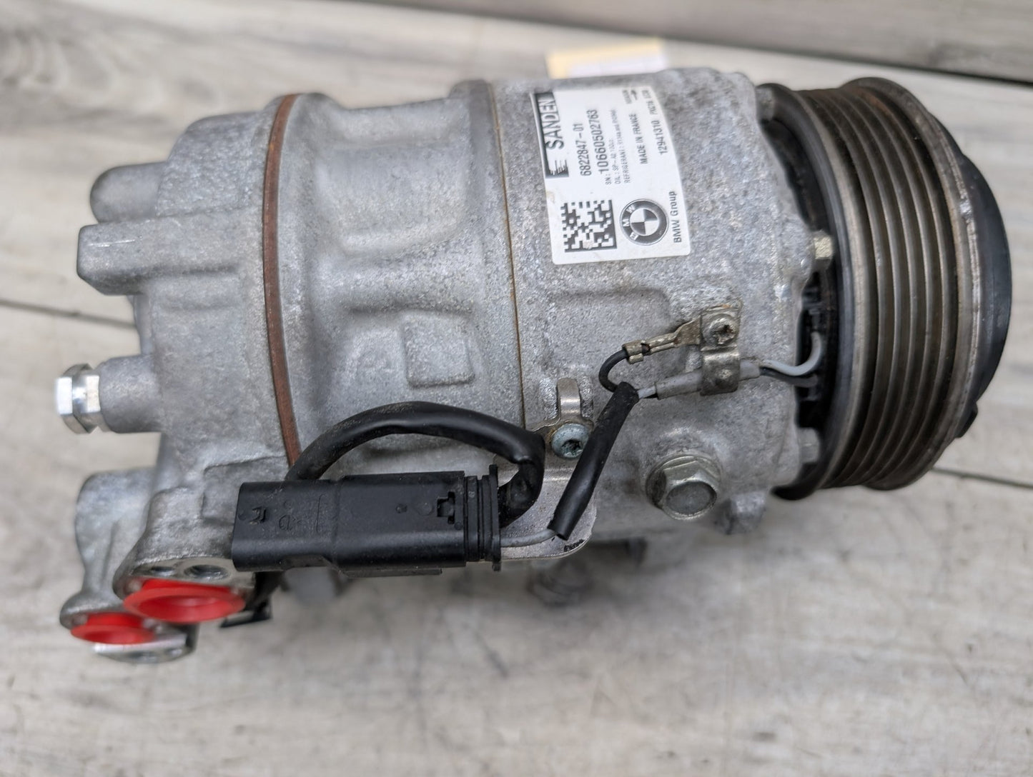 2017-2023 BMW G30 530i B46B20O0 Engine Motor A/C AC Compressor Clutch Pump Pulley 6822847