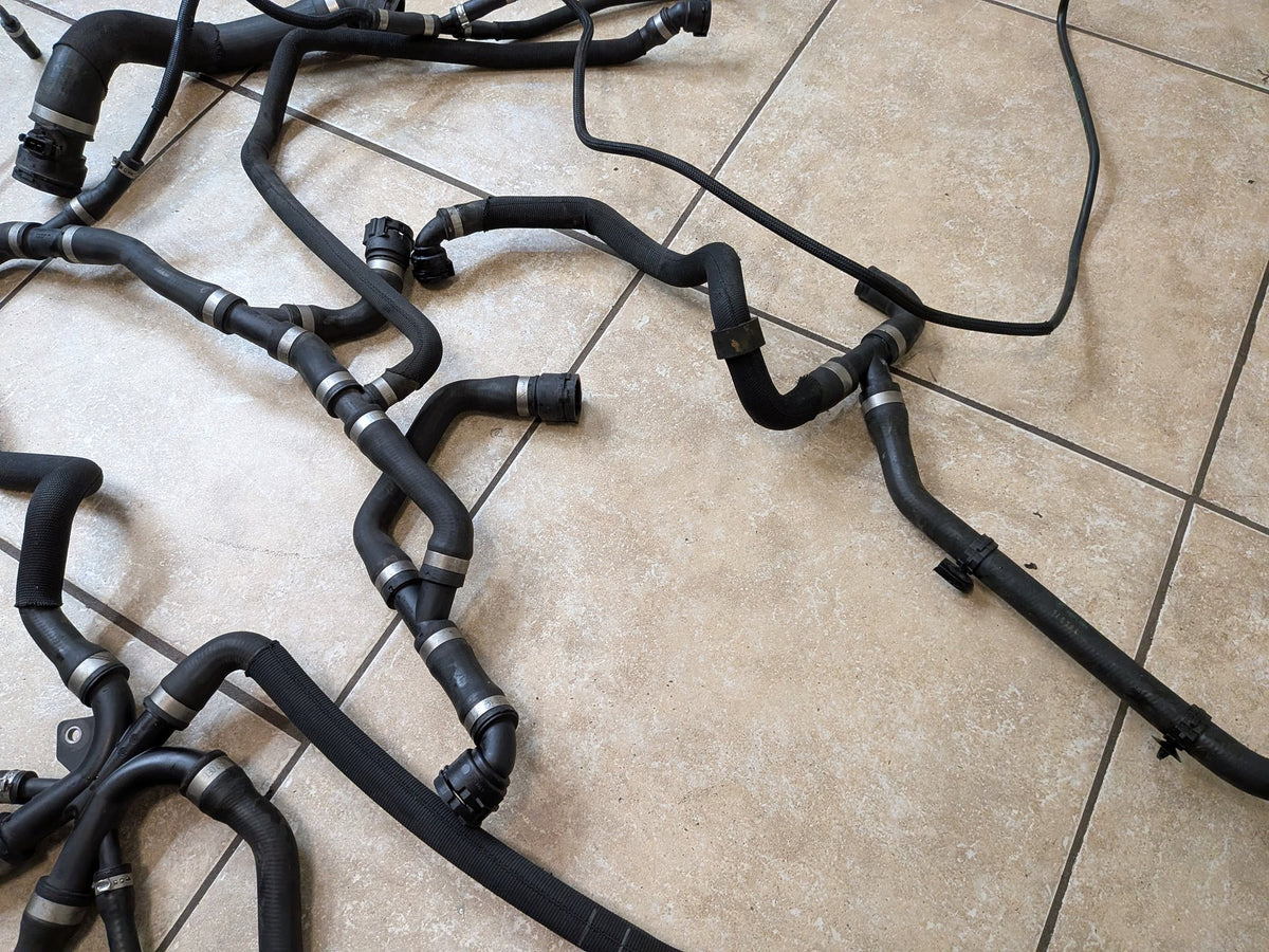 2012-2018 BMW F06 M6 Engine Radiator Cooling Coolant Pipe Hoses SET 7843264