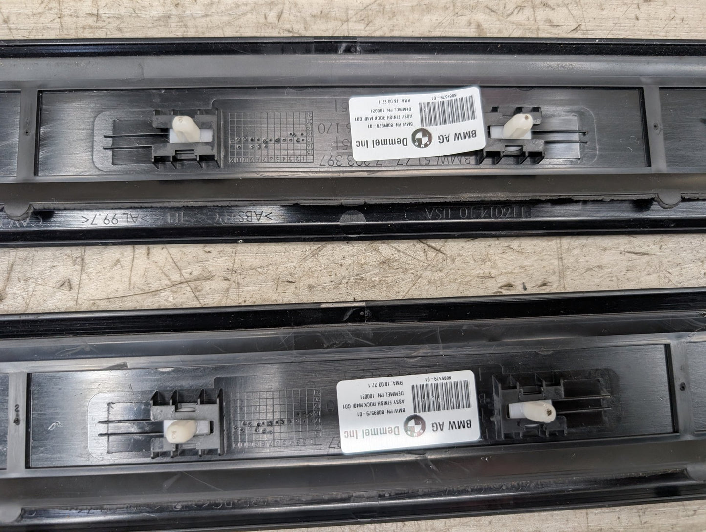 2018 - 2024 BMW X3 G01 Front Left Right Scuff Plate Door Sill SET 8089579 B58B30M0