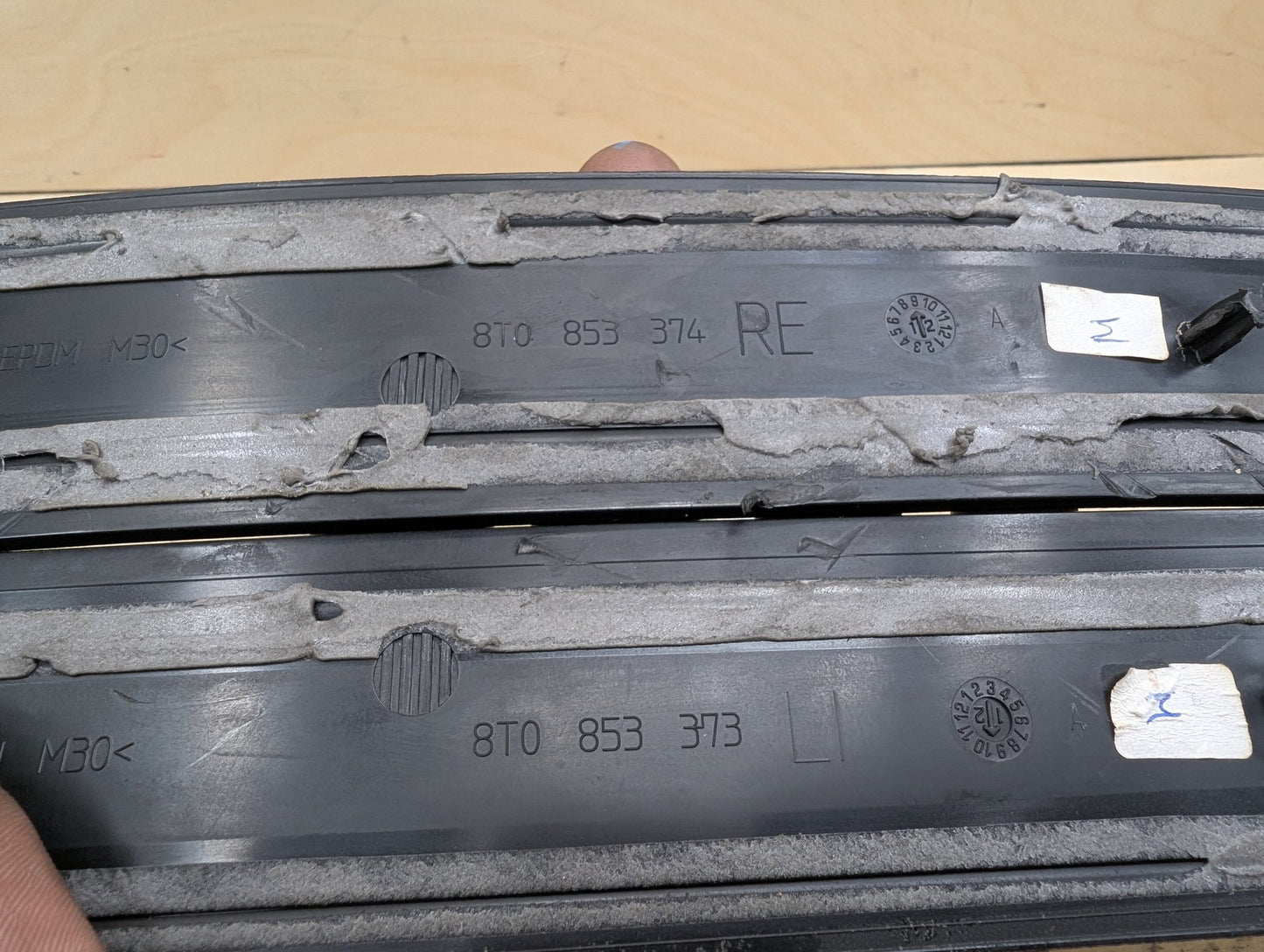 2011-2017 Audi RS5 8T Front Left Right Scuff Plate Door Sill SET 8T0853373