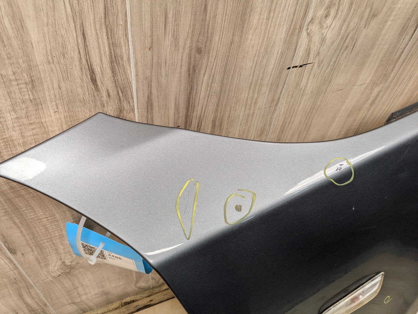 04-10 BMW E60 Front Right Passenger Fender Panel Grey A52