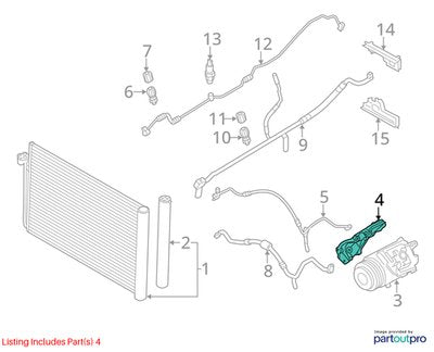 OEM BMW F80 F82 F83 M3 M4 S55 Engine Aux Belt Idler Pulley Bracket Deflection