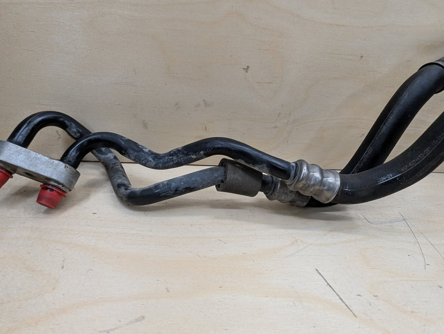 2012-2018 BMW F30 335i N55B30M0 Engine Oil Cooler Line Return Flow SET 7639449