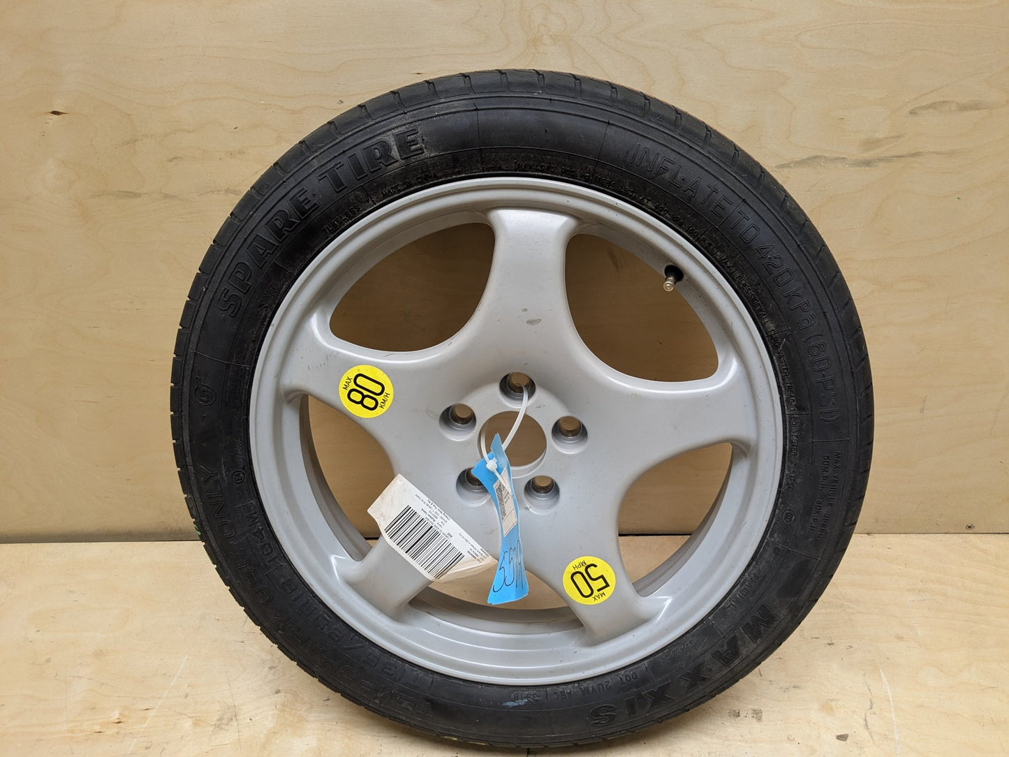 OEM BMW G01 G02 G12 G30 530 540 M550 X3 X4 Spare Tire Wheel Rim Donut 18x4 ET-1