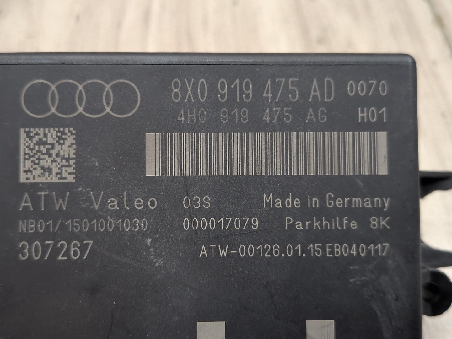 2015-2018 Audi Q3 8U PDC Park Assist Control Module 8X0919475AD