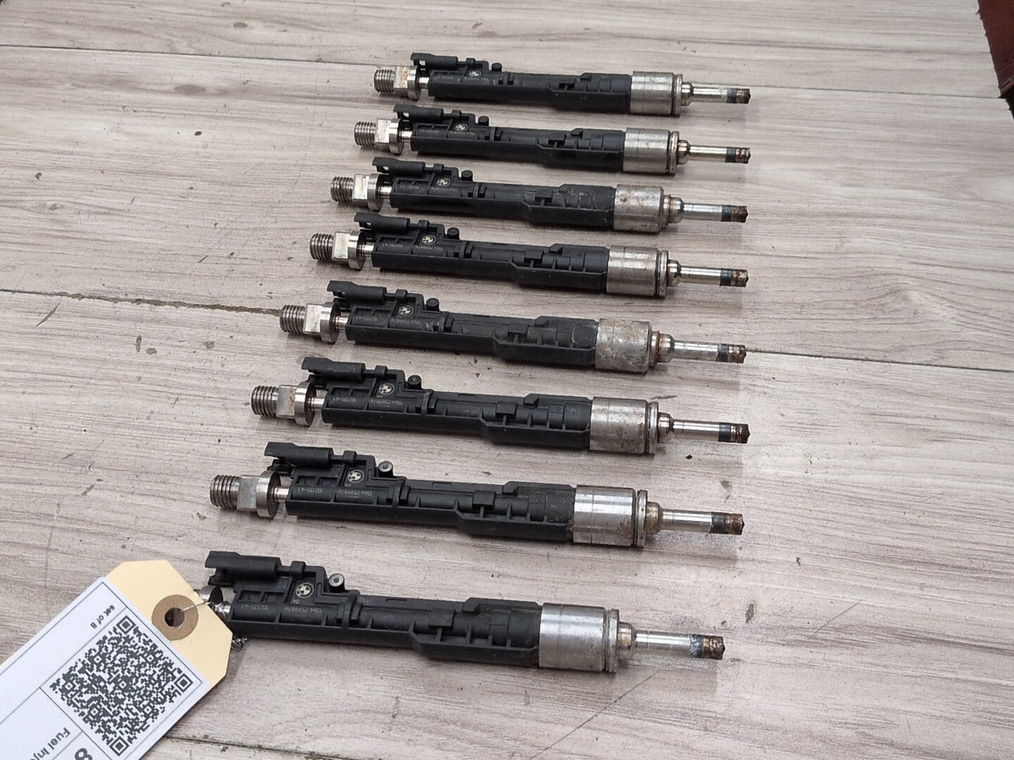 OEM BMW F10 F13 M5 M6 Engine S63 N63 V8 High Pressure Fuel Injectors SET (8) EU5