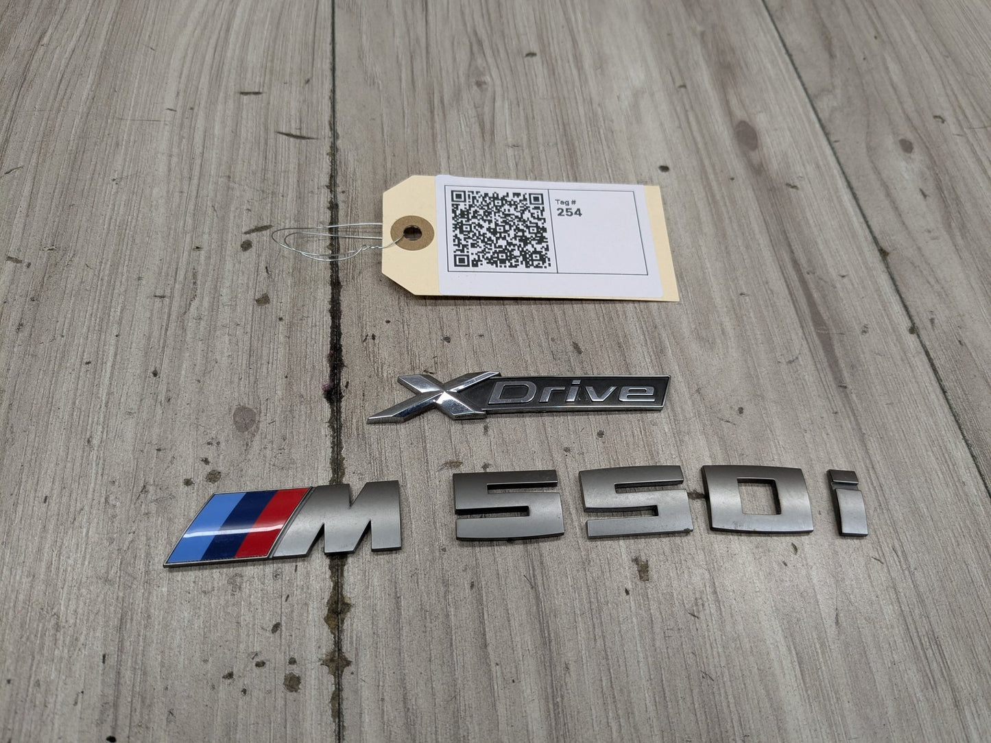 17-23 OEM BMW G30 530 540 M550 Trunk Lid Emblem Letters XDrive M550i