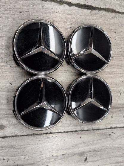 2009-2012 Mercedes-Benz E550 W212 Wheel Rim Hub Center Cap SET 2204000125 OEM