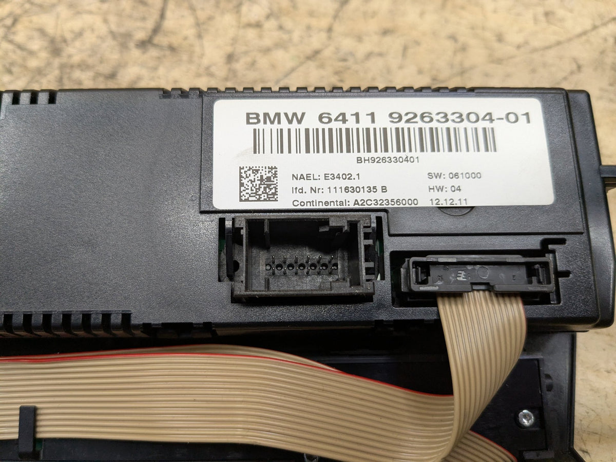 2007-2013 BMW 328i E92 Front AC Heater Climate Control Switch 9263304 OEM