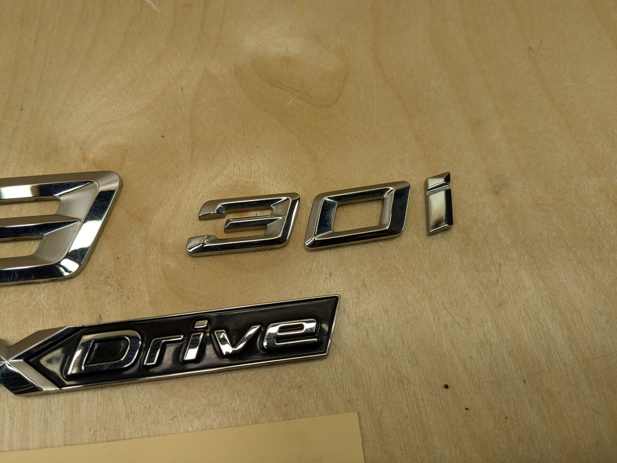 18-24 OEM BMW G01 X3 S Drive Rear Trunk Liftgate Badge Emblem Logo Letters