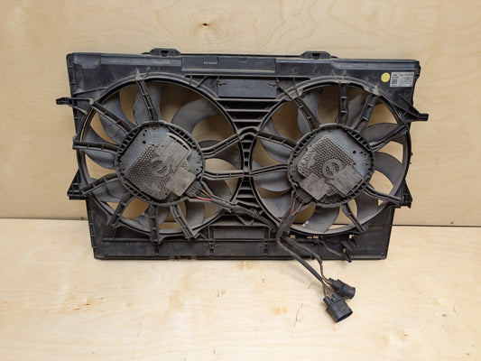 2008 - 2017 Audi S5 8T Radiator Fan Shroud Housing w/ Motor 4H0121003N