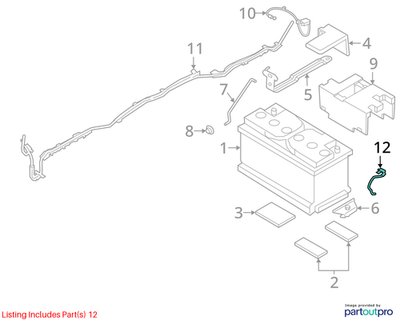 OEM BMW E90 F15 F30 F80 F85 F90 G80 M3 M4 Negative Battery Cable Terminal Wire