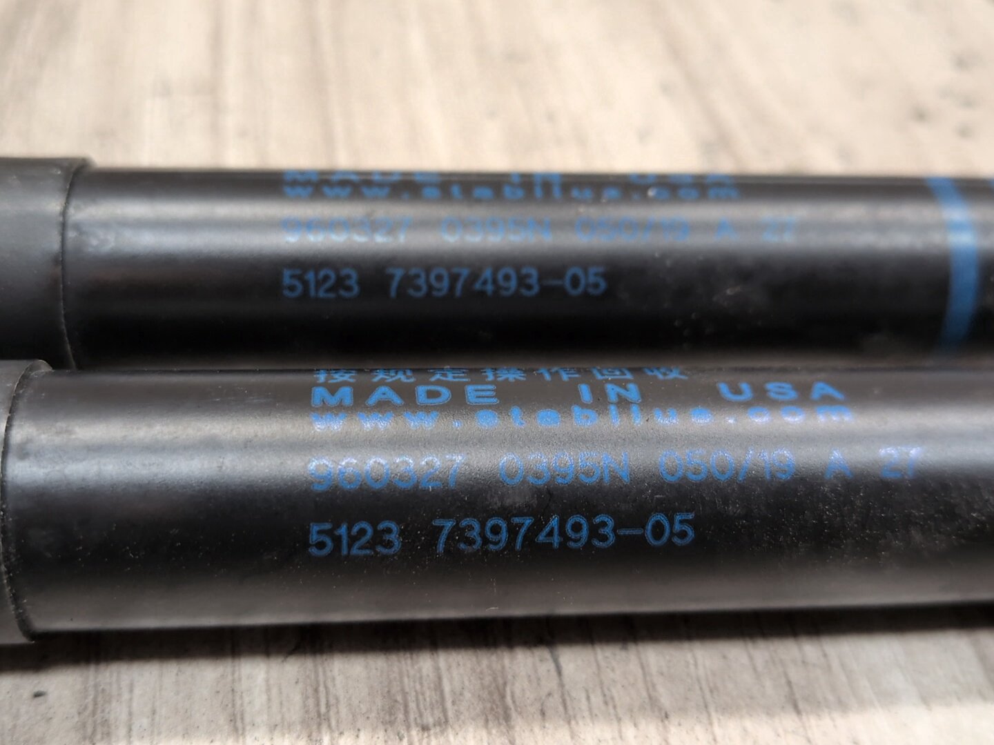 2018-2024 BMW X3 G01 Left Right Hood Bonnet Gas Strut Shock Supports SET 7397493