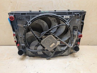 BMW 335i F30 435 Radiator Cooling Condenser Fan Shroud Assembly SET N55 850w
