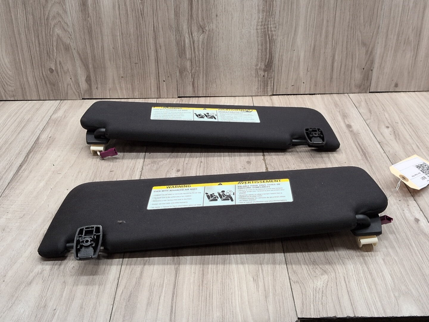OEM BMW F01 F02 Left Right Driver Passenger Sunvisors PAIR Black