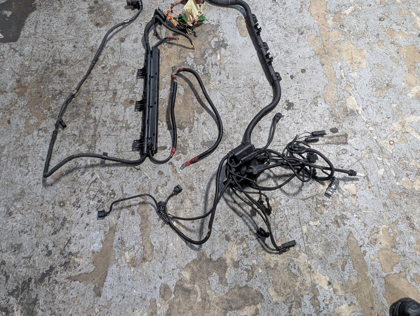 2007-2013 BMW E93 328i N52B30M1 Engine Motor Transmission Wiring Wire Harness SET 7555003