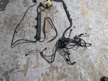2007-2013 BMW E93 328i N52B30M1 Engine Motor Transmission Wiring Wire Harness SET 7555003